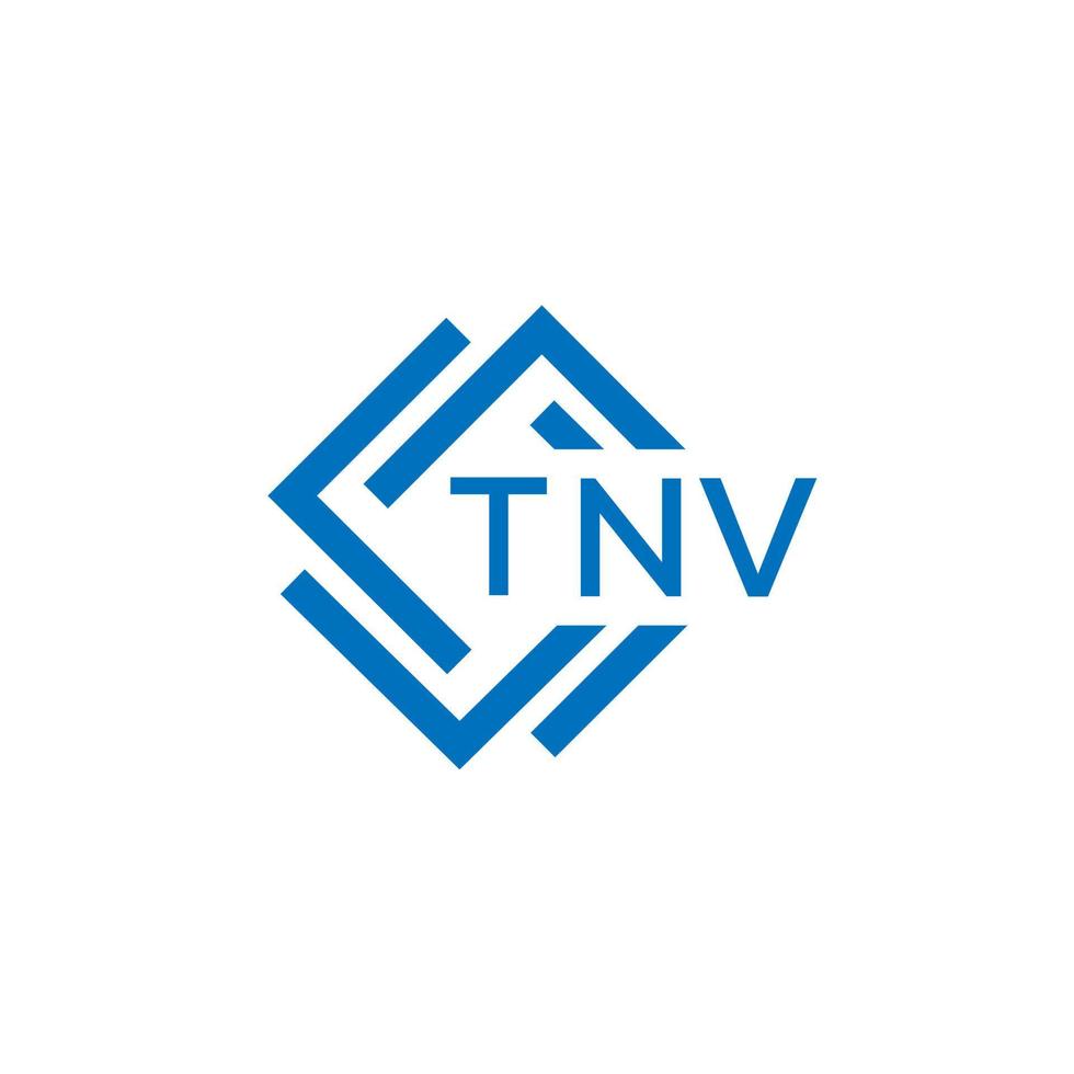 tnv teknologi brev logotyp design på vit bakgrund. tnv kreativ initialer teknologi brev logotyp begrepp. tnv teknologi brev design. vektor