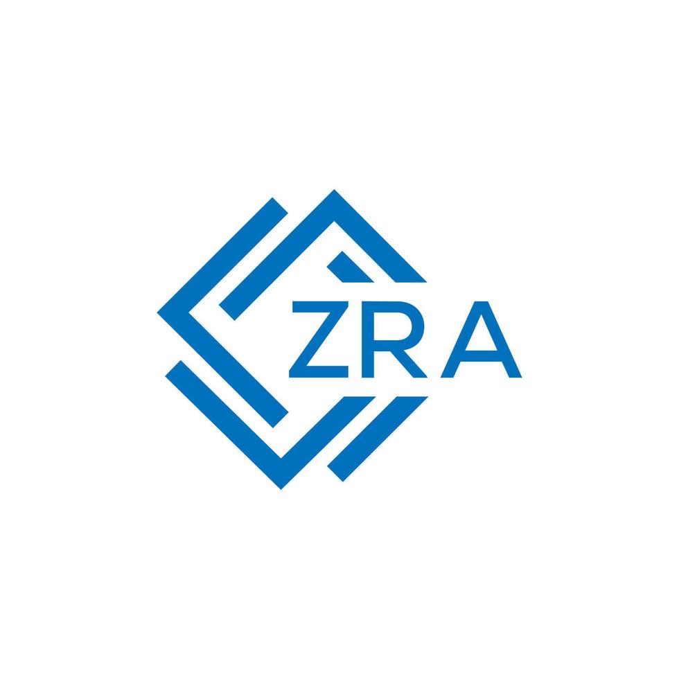 zra teknologi brev logotyp design på vit bakgrund. zra kreativ initialer teknologi brev logotyp begrepp. zra teknologi brev design. vektor