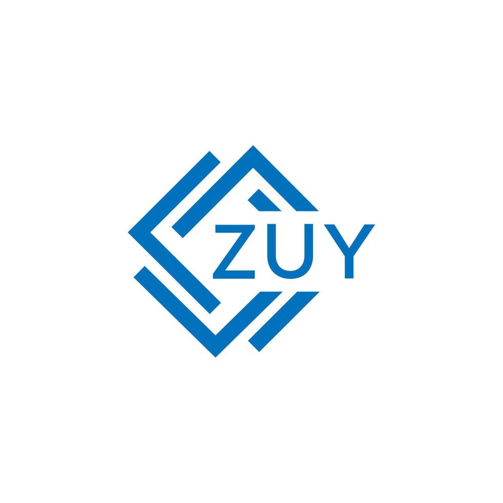 zuy teknologi brev logotyp design på vit bakgrund. zuy kreativ initialer teknologi brev logotyp begrepp. zuy teknologi brev design. vektor