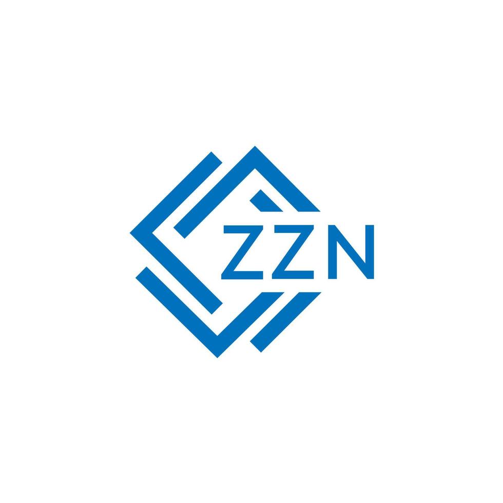 zzn Technologie Brief Logo Design auf Weiß Hintergrund. zzn kreativ Initialen Technologie Brief Logo Konzept. zzn Technologie Brief Design. vektor