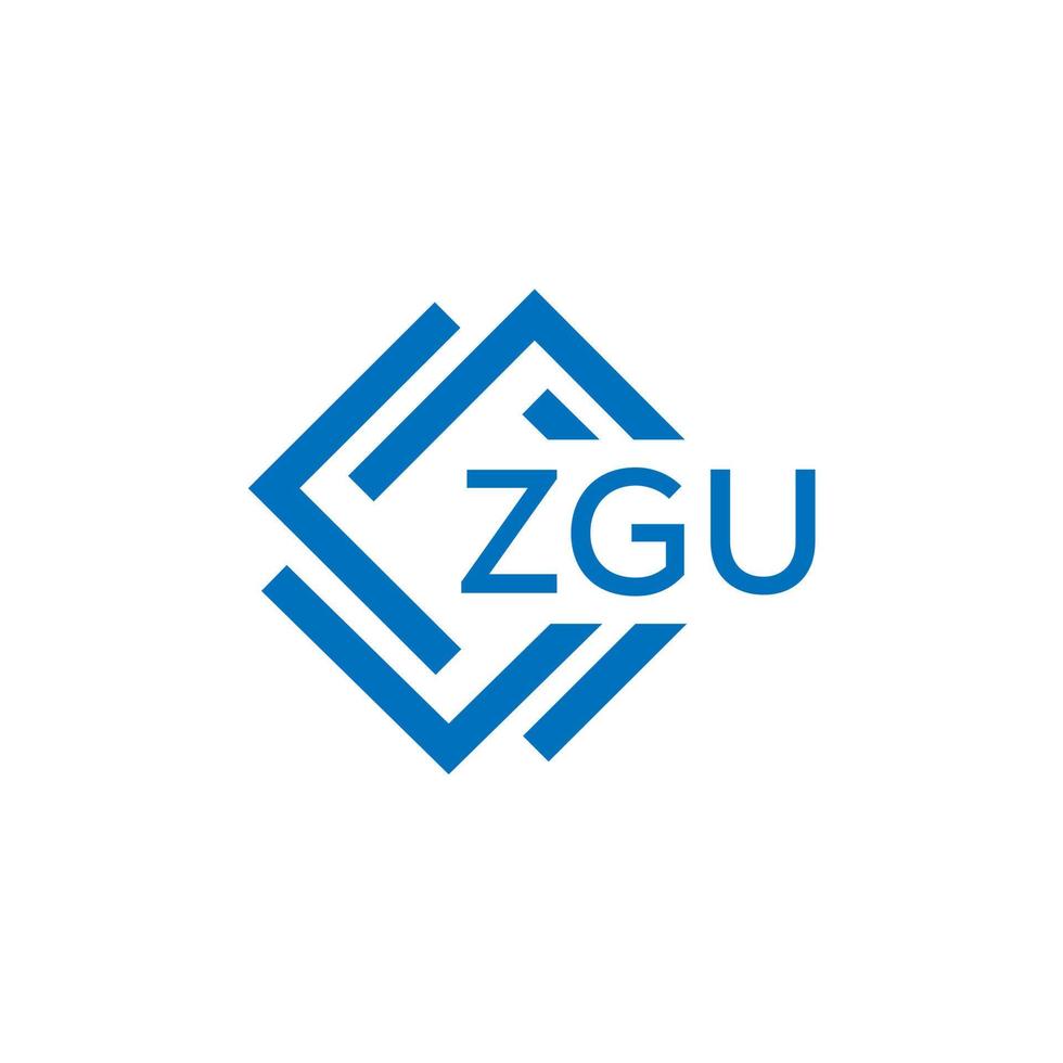 zgu teknologi brev logotyp design på vit bakgrund. zgu kreativ initialer teknologi brev logotyp begrepp. zgu teknologi brev design. vektor