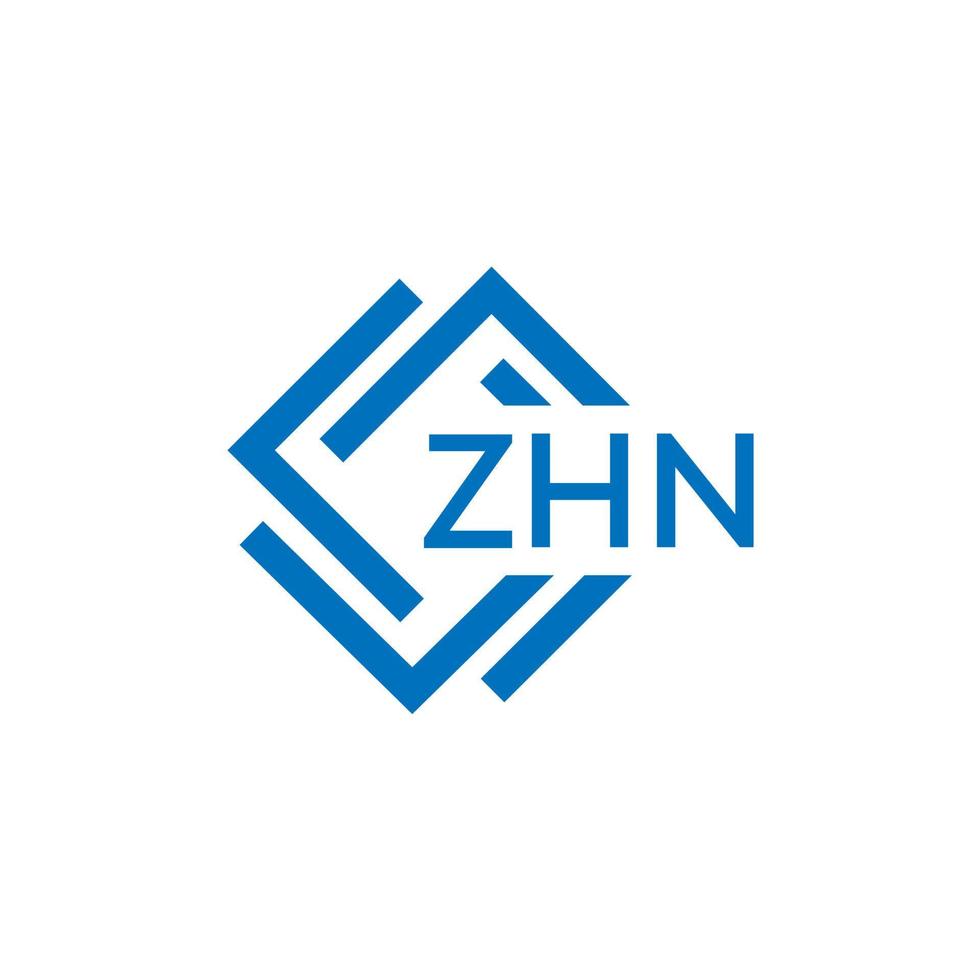 zhn teknologi brev logotyp design på vit bakgrund. zhn kreativ initialer teknologi brev logotyp begrepp. zhn teknologi brev design. vektor