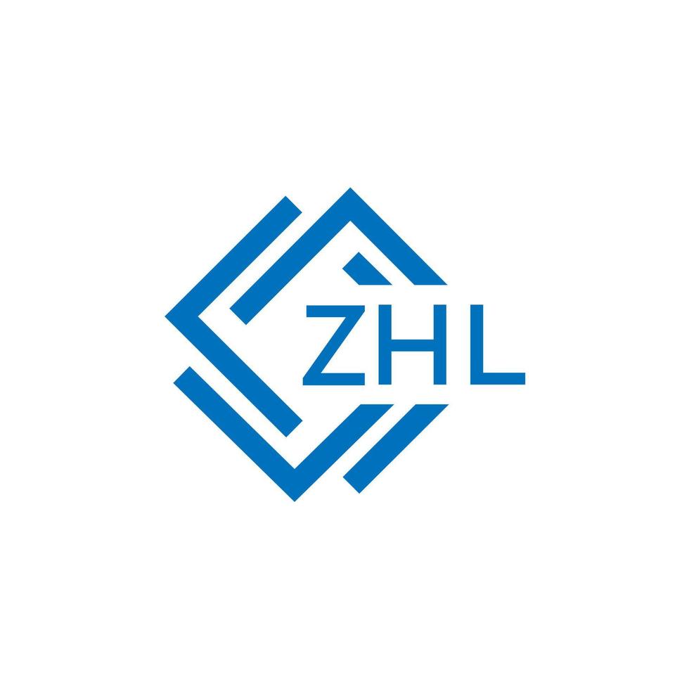 zhl teknologi brev logotyp design på vit bakgrund. zhl kreativ initialer teknologi brev logotyp begrepp. zhl teknologi brev design. vektor