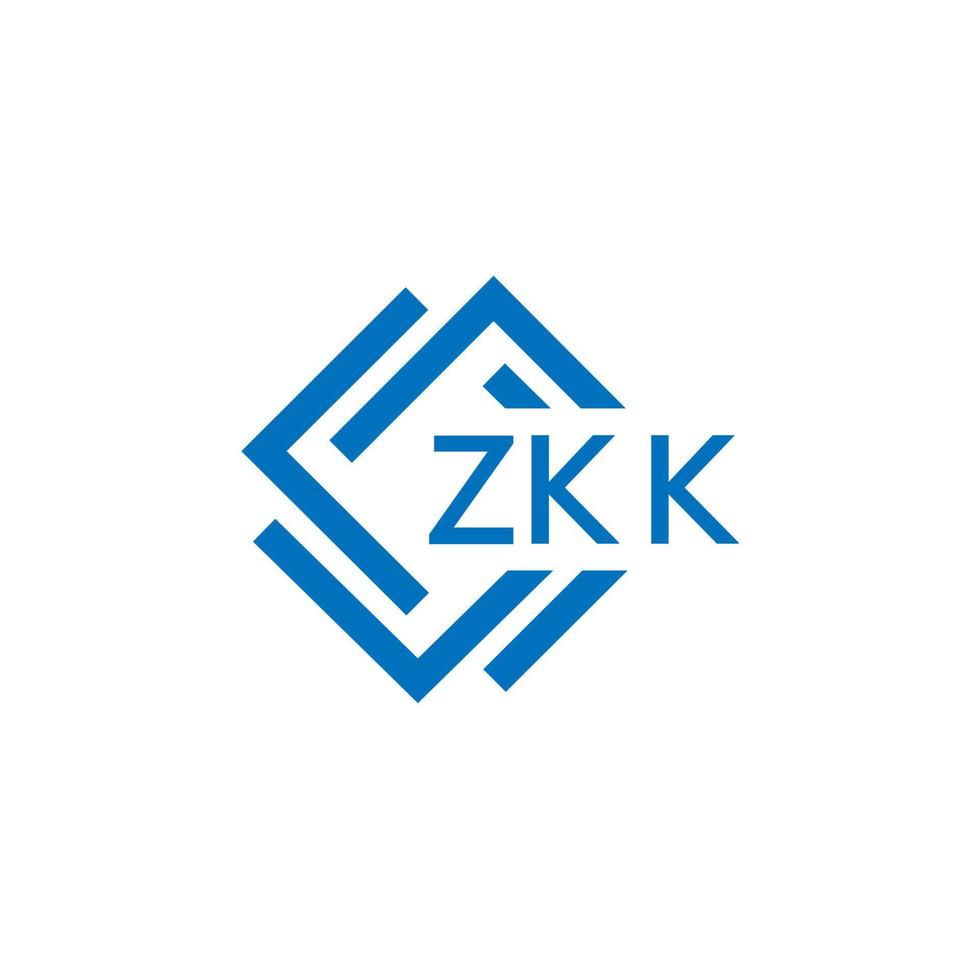 zkk teknologi brev logotyp design på vit bakgrund. zkk kreativ initialer teknologi brev logotyp begrepp. zkk teknologi brev design. vektor