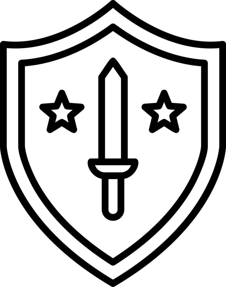 Militär- Schild Vektor Symbol