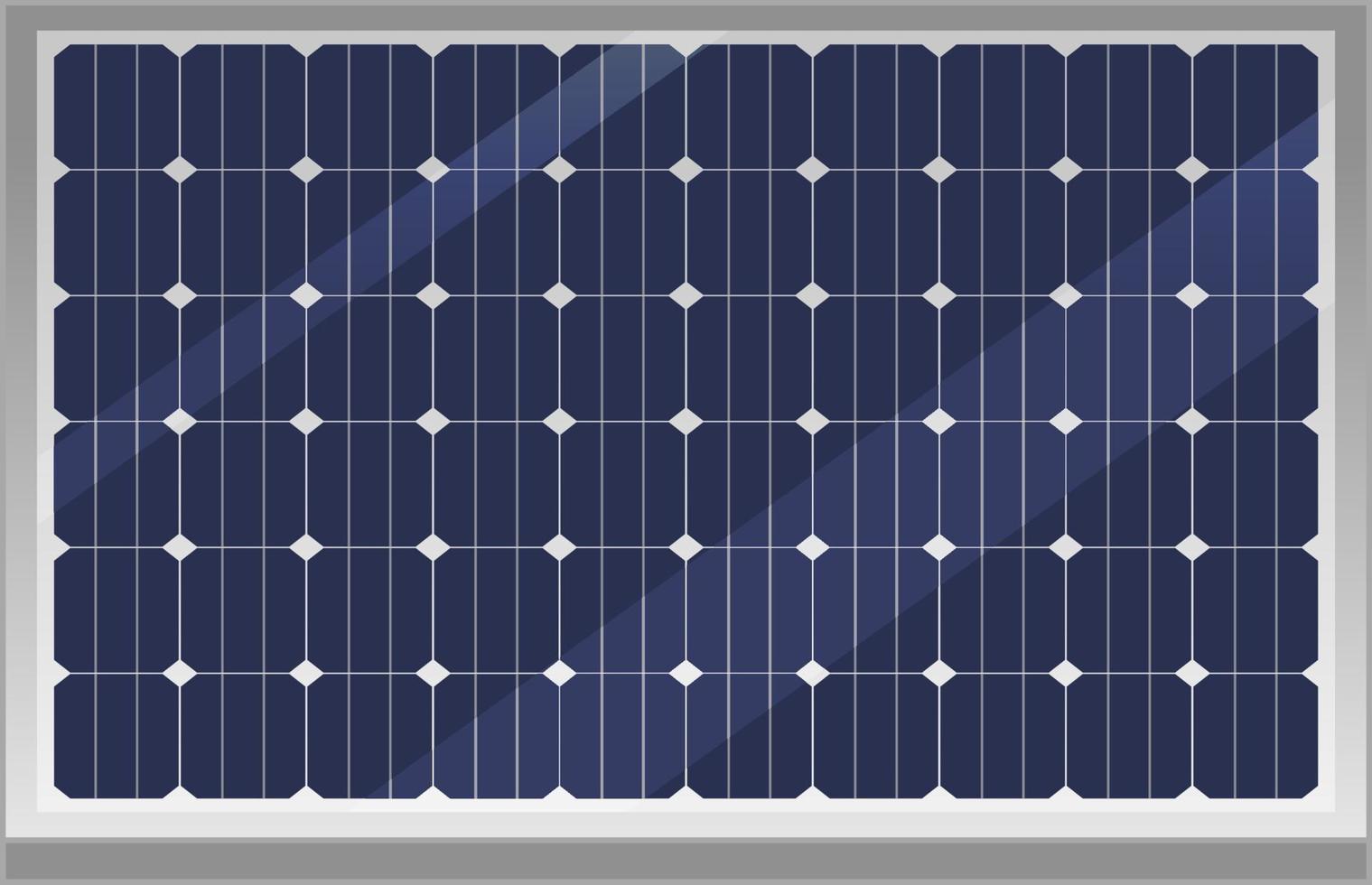 solpanel isolerad på vit bakgrund vektor