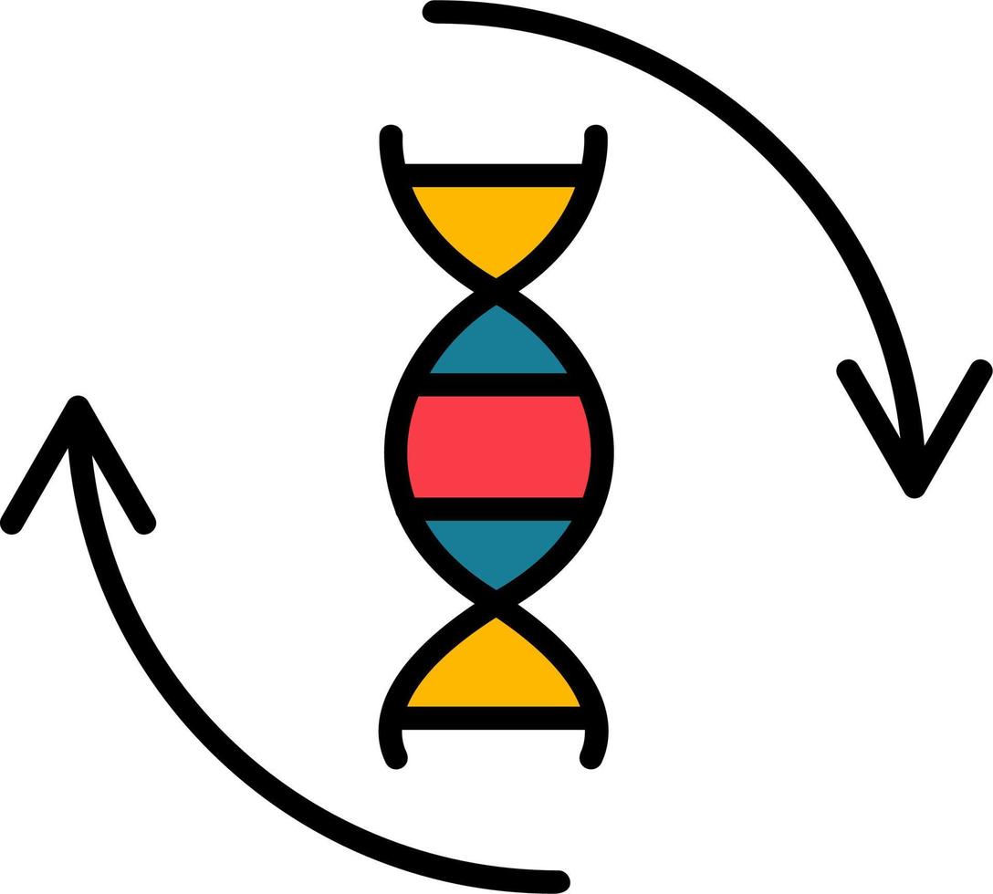 DNA-Vektor-Symbol vektor