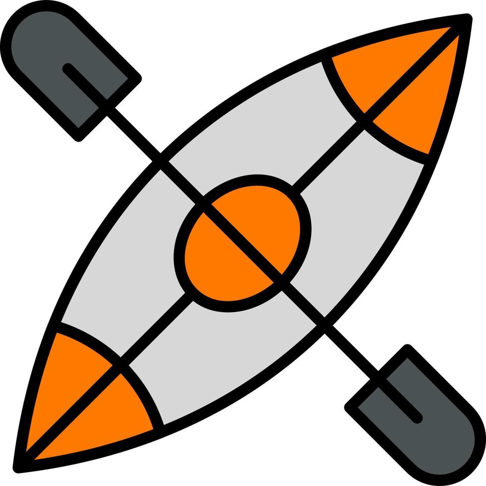 kajak båt vektor ikon