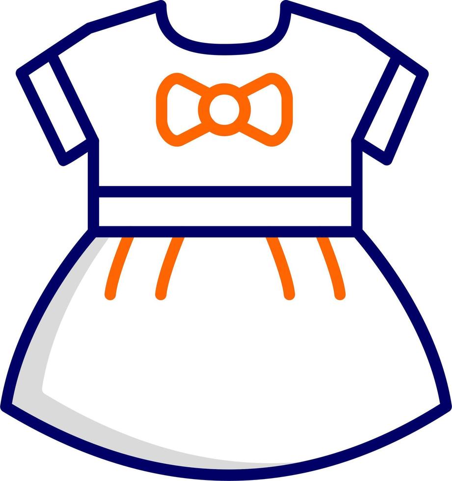 Baby Mädchen Kleid Vektor Symbol