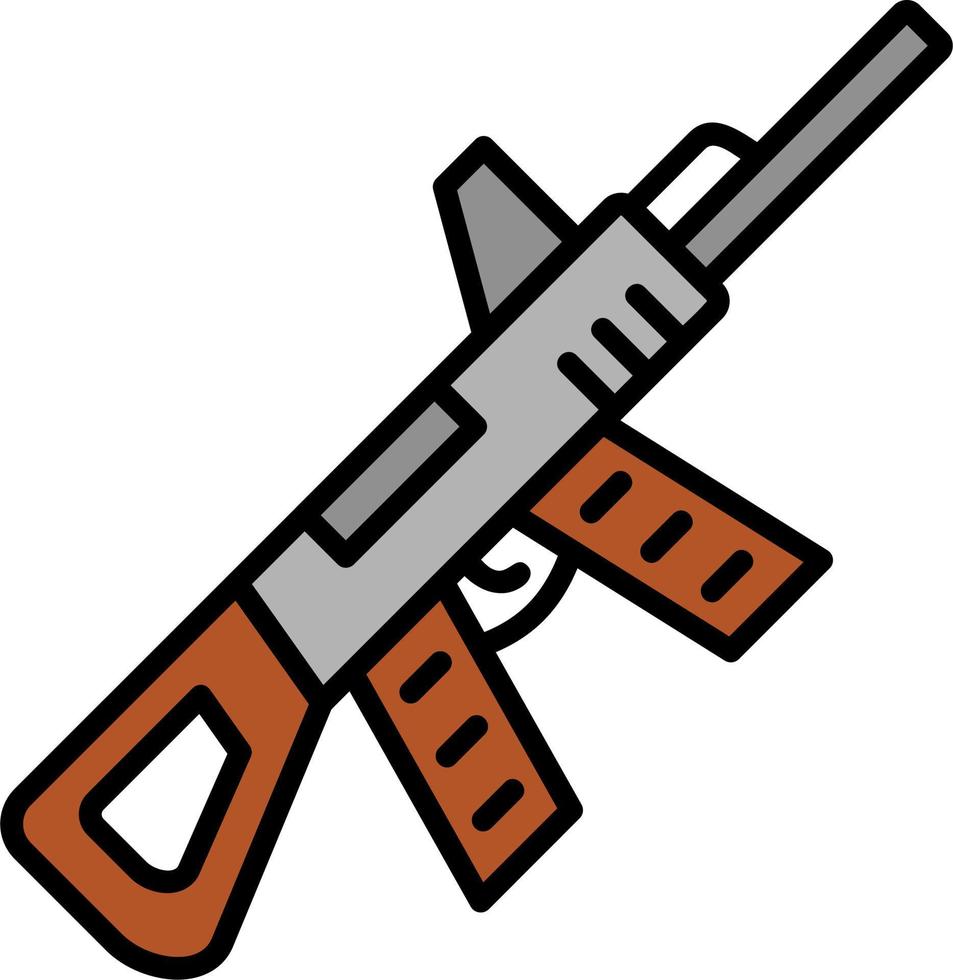 Maschinengewehr-Vektorsymbol vektor