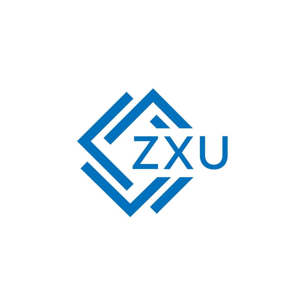 zxu teknologi brev logotyp design på vit bakgrund. zxu kreativ initialer teknologi brev logotyp begrepp. zxu teknologi brev design. vektor