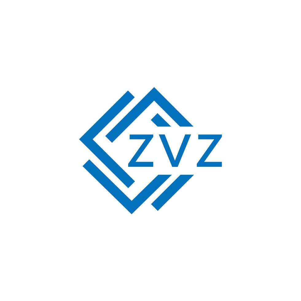 zvz Technologie Brief Logo Design auf Weiß Hintergrund. zvz kreativ Initialen Technologie Brief Logo Konzept. zvz Technologie Brief Design. vektor