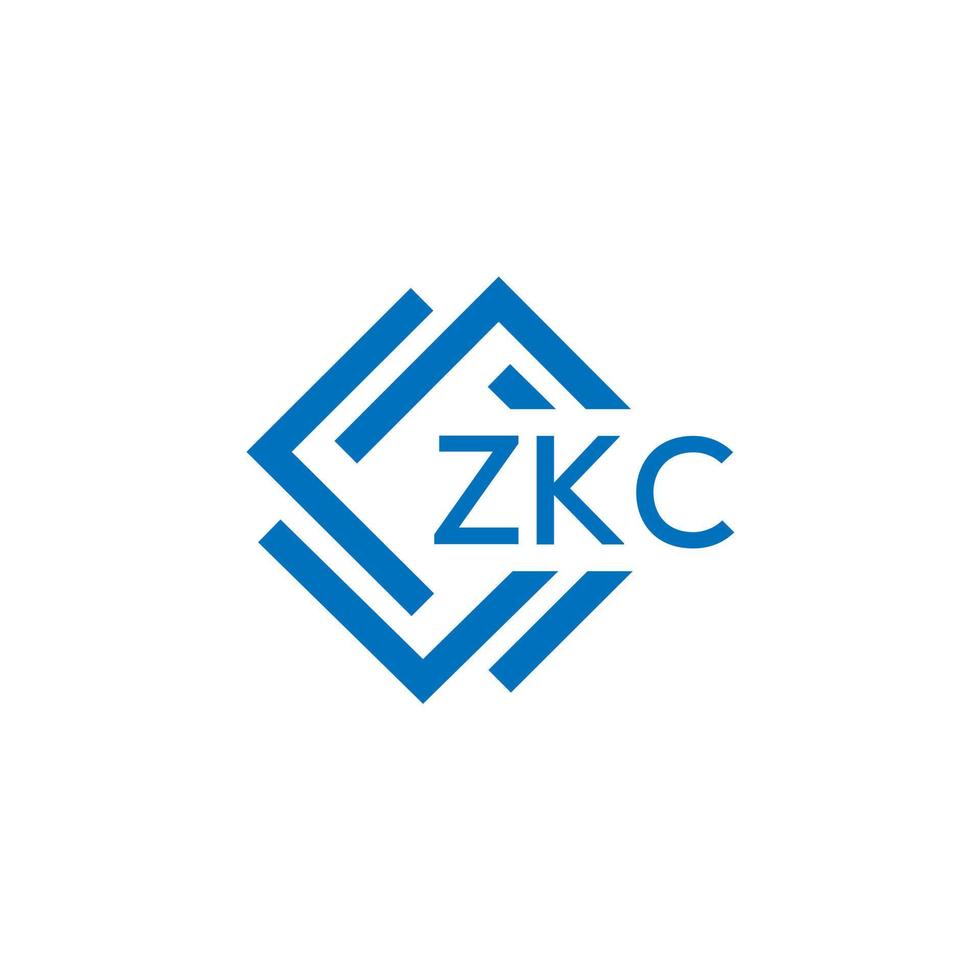 zkc teknologi brev logotyp design på vit bakgrund. zkc kreativ initialer teknologi brev logotyp begrepp. zkc teknologi brev design. vektor