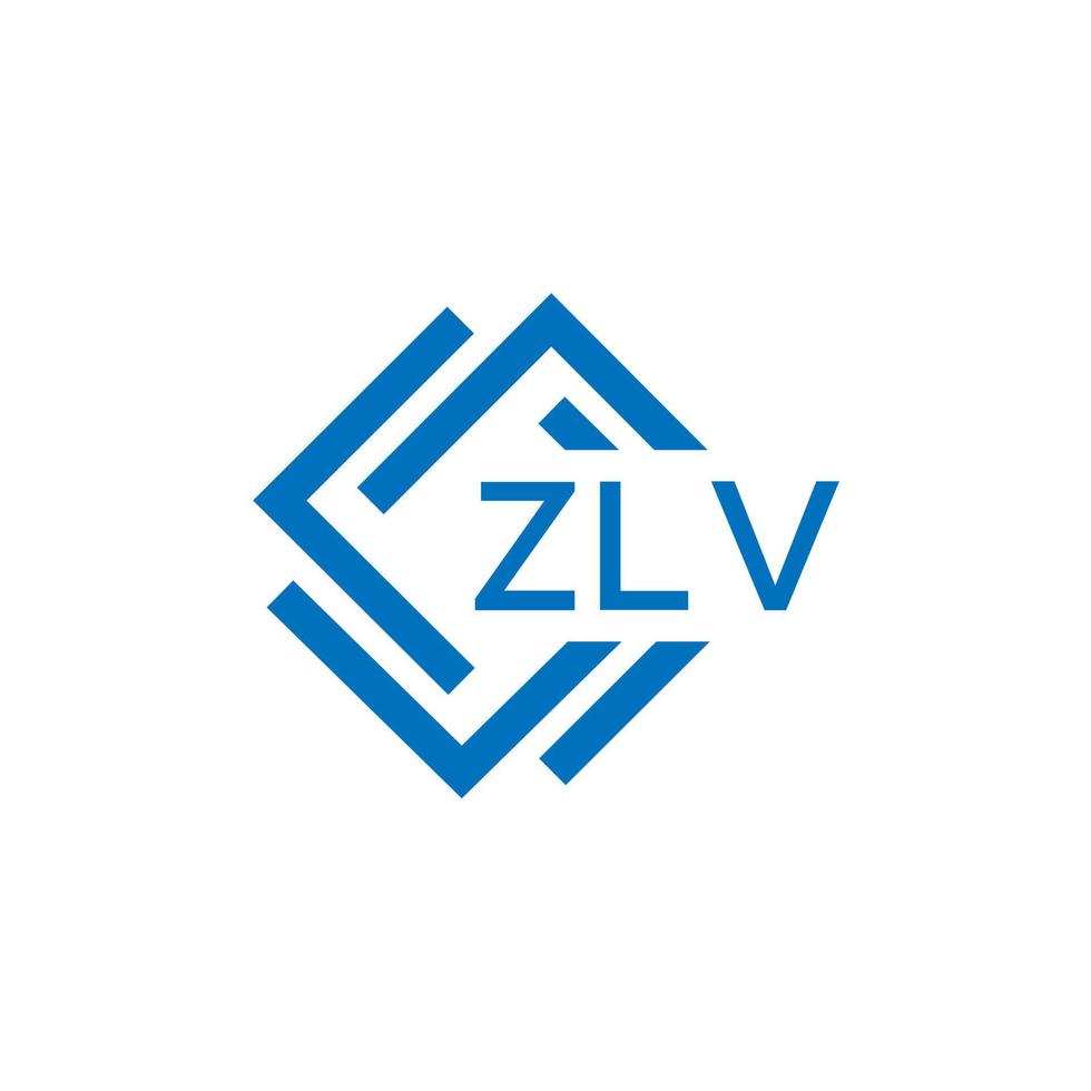 zlv teknologi brev logotyp design på vit bakgrund. zlv kreativ initialer teknologi brev logotyp begrepp. zlv teknologi brev design. vektor