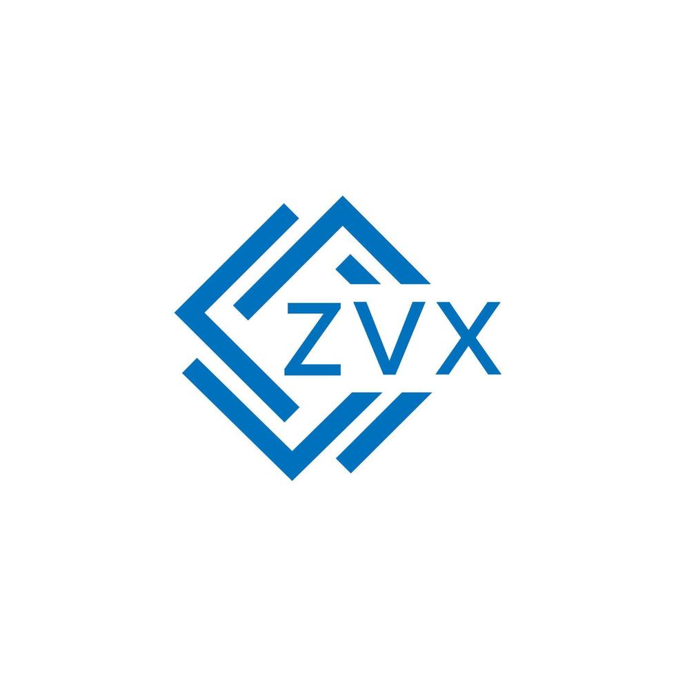 zvx Technologie Brief Logo Design auf Weiß Hintergrund. zvx kreativ Initialen Technologie Brief Logo Konzept. zvx Technologie Brief Design. vektor