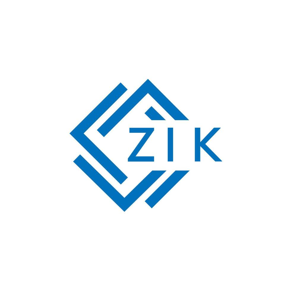 zik teknologi brev logotyp design på vit bakgrund. zik kreativ initialer teknologi brev logotyp begrepp. zik teknologi brev design. vektor