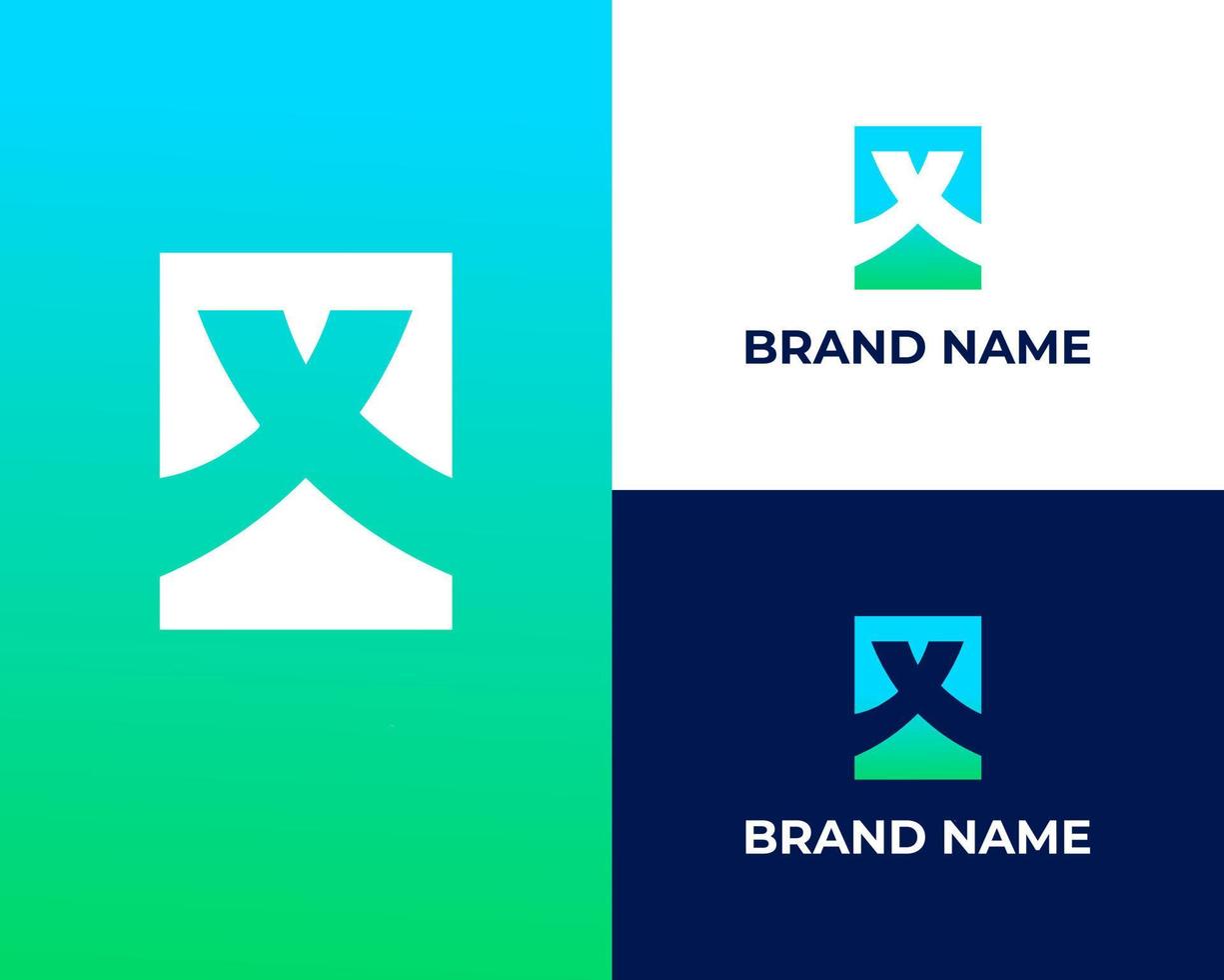 modern xy mark logotyp design mall vektor