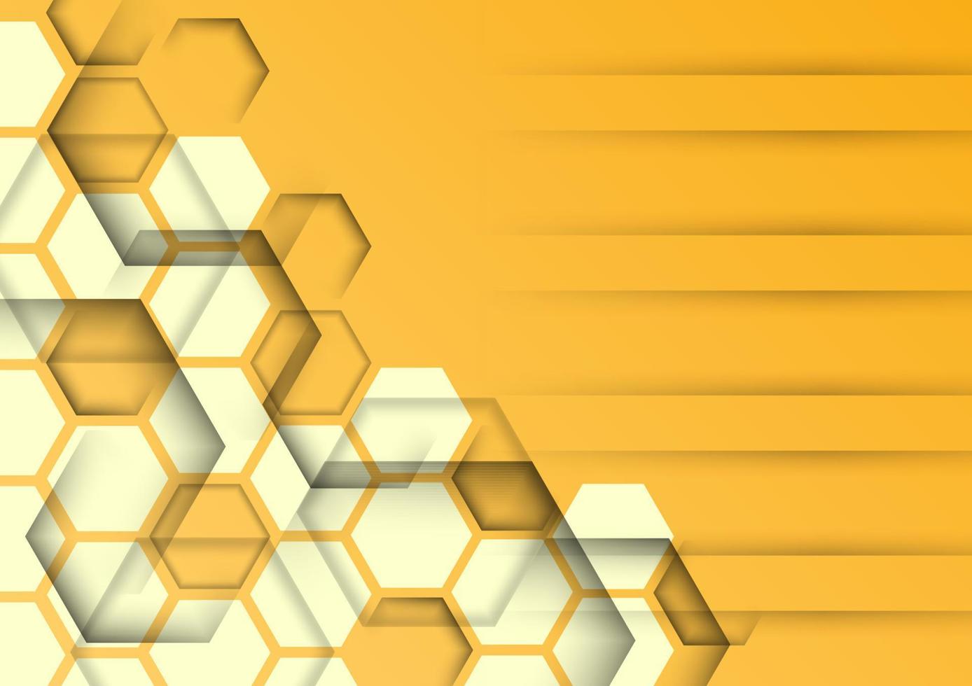 hexagonal abstrakt bakgrund, hi-tech vaxkaka textur, vektor illustration