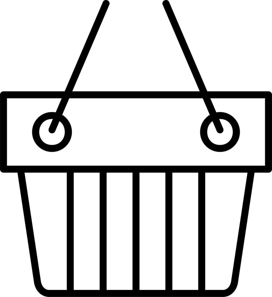 Warenkorb-Vektor-Symbol vektor