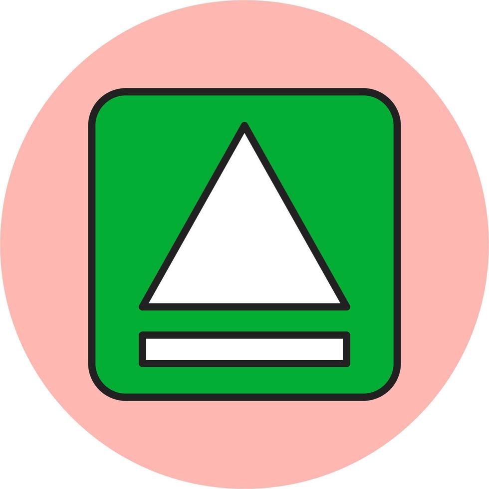 eject symbol vektor ikon