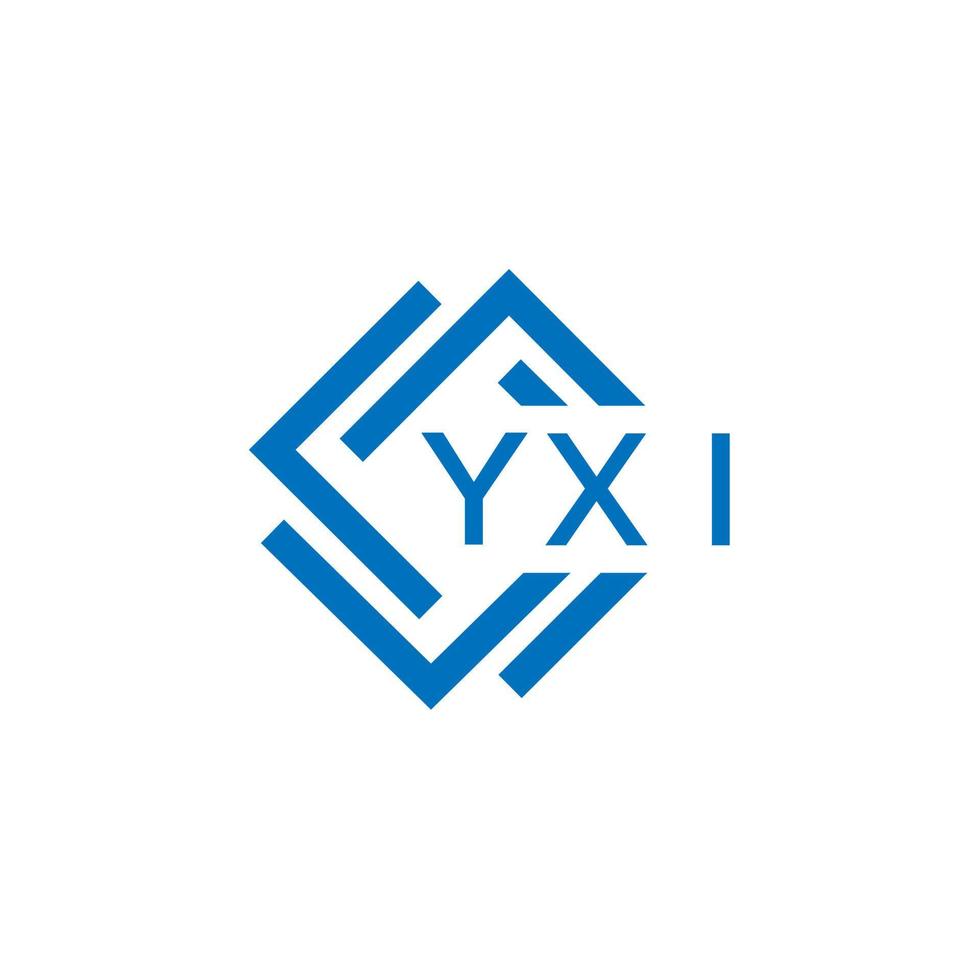 yxi abstrakt teknologi logotyp design på vit bakgrund. yxi kreativ initialer brev logotyp begrepp. vektor
