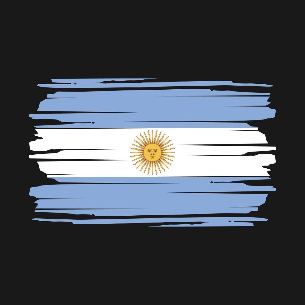 argentina flagga borsta vektor