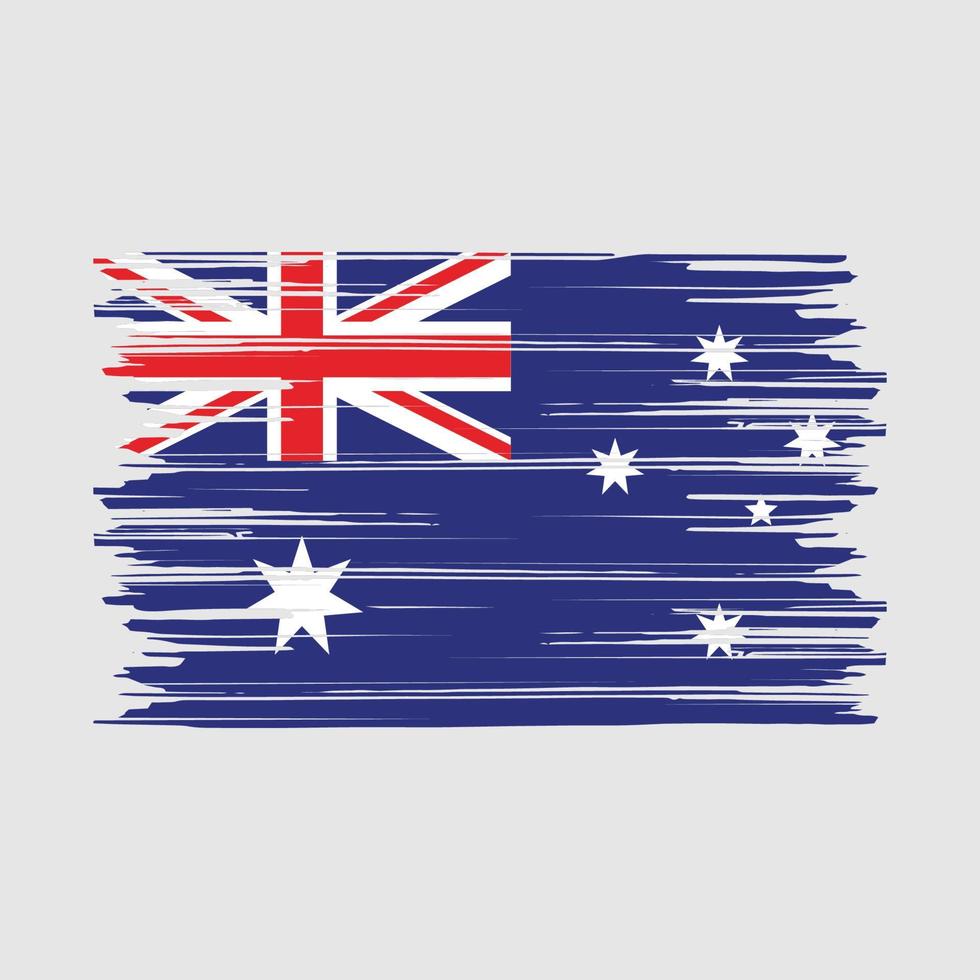 Australien Flagge Pinsel vektor