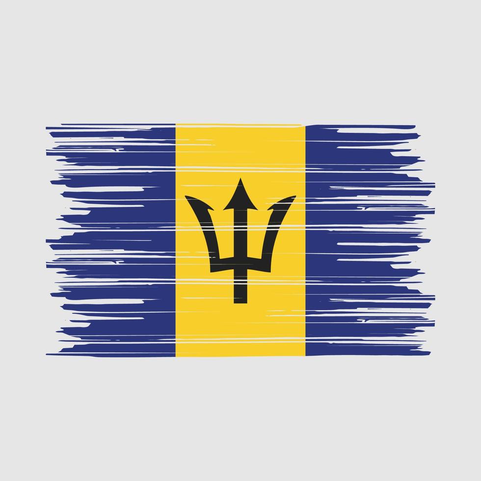 barbados flagge bürste vektor