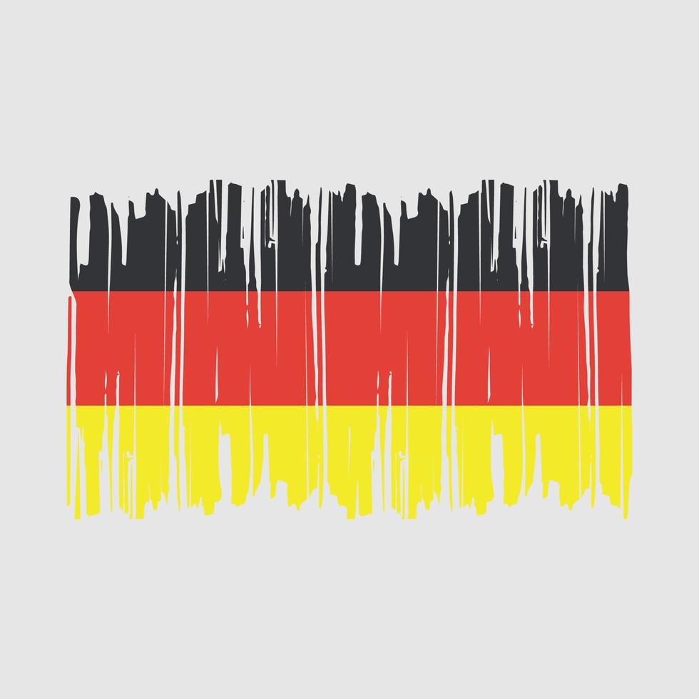 deutschland flag pinsel vektor illustration