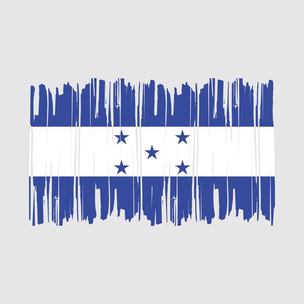 Honduras-Flaggenpinsel-Vektorillustration vektor