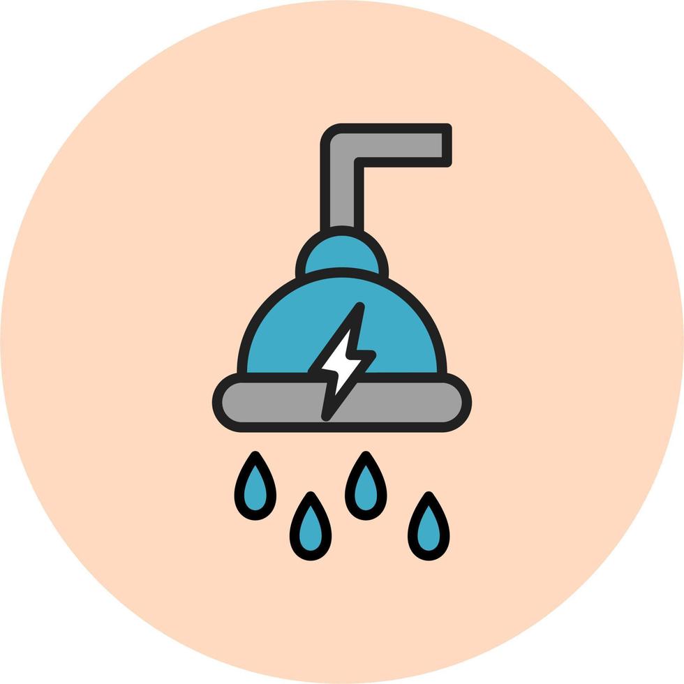 kraft dusch vektor ikon