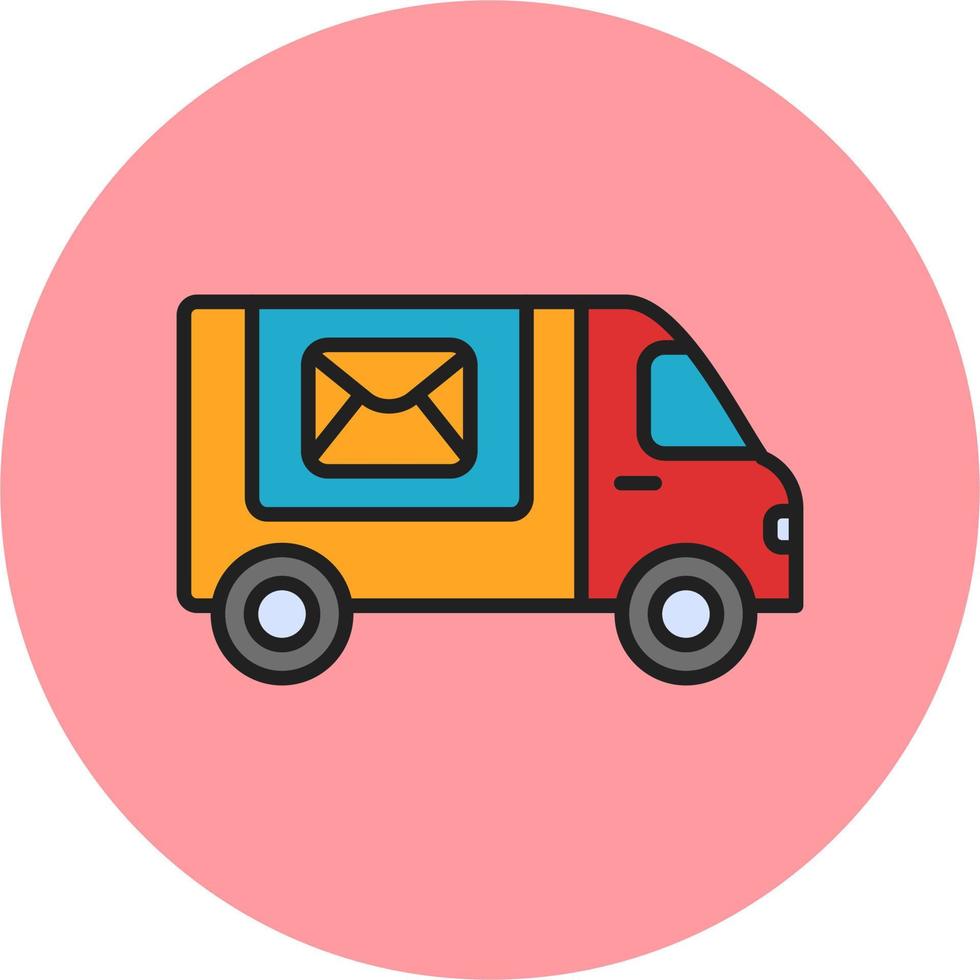 post leverans vektor ikon