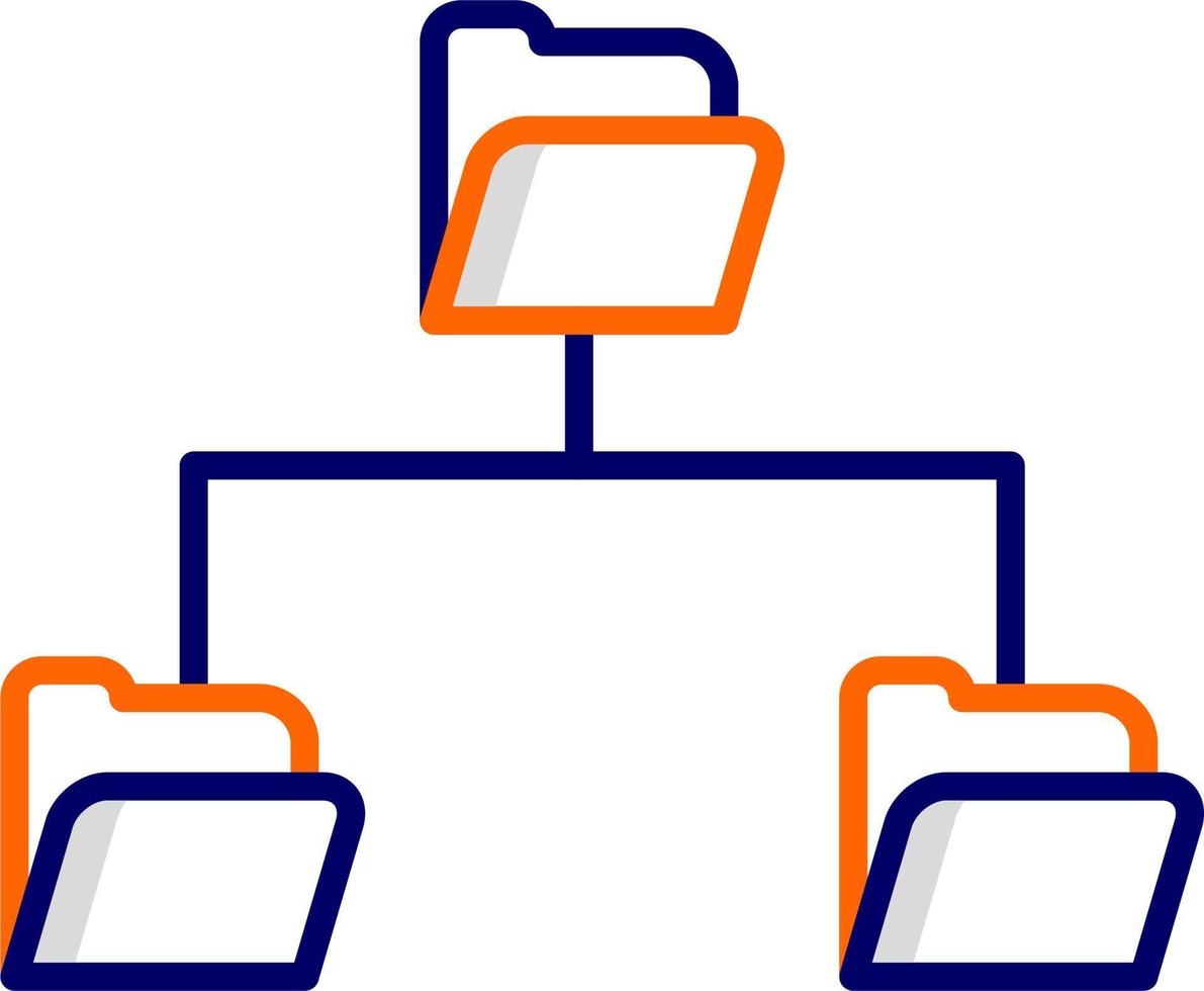 Mappe Daten Teilen Vektor Symbol