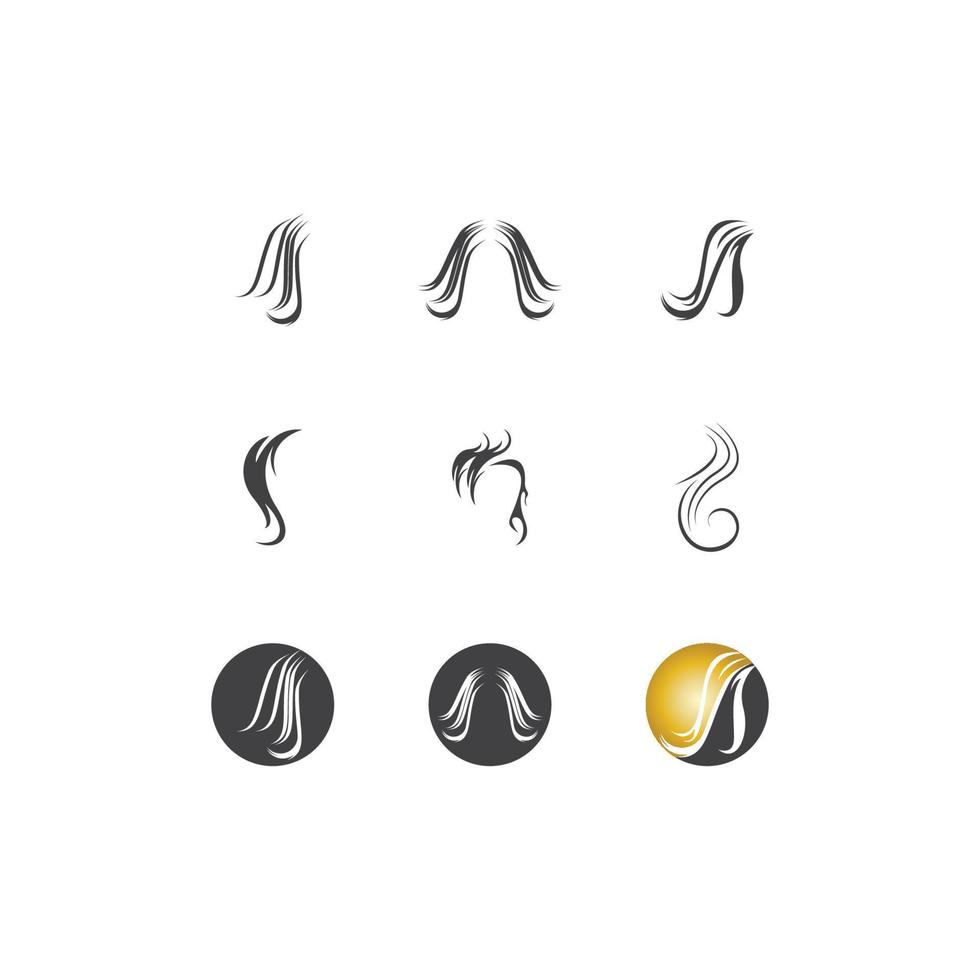 Haarbehandlung Logo-Vektor-Illustration vektor