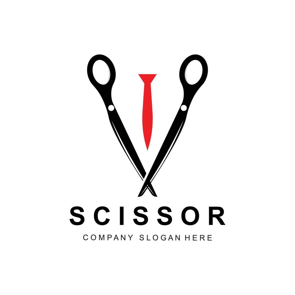 frisör verktyg sax logotyp ikon bakgrundssymbol vektor