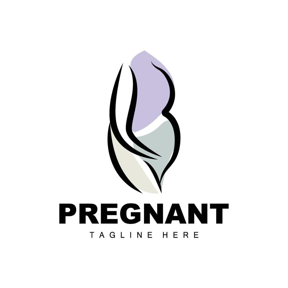 schwanger Logo, Mama und Baby Gesundheit Pflege Design, schwanger und Baby Medizin Marke Symbol Vektor