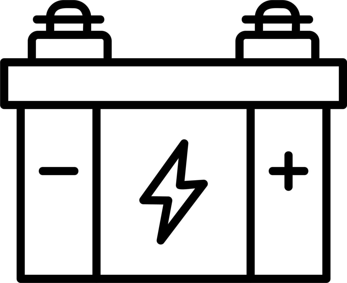 Autobatterie-Vektorsymbol vektor