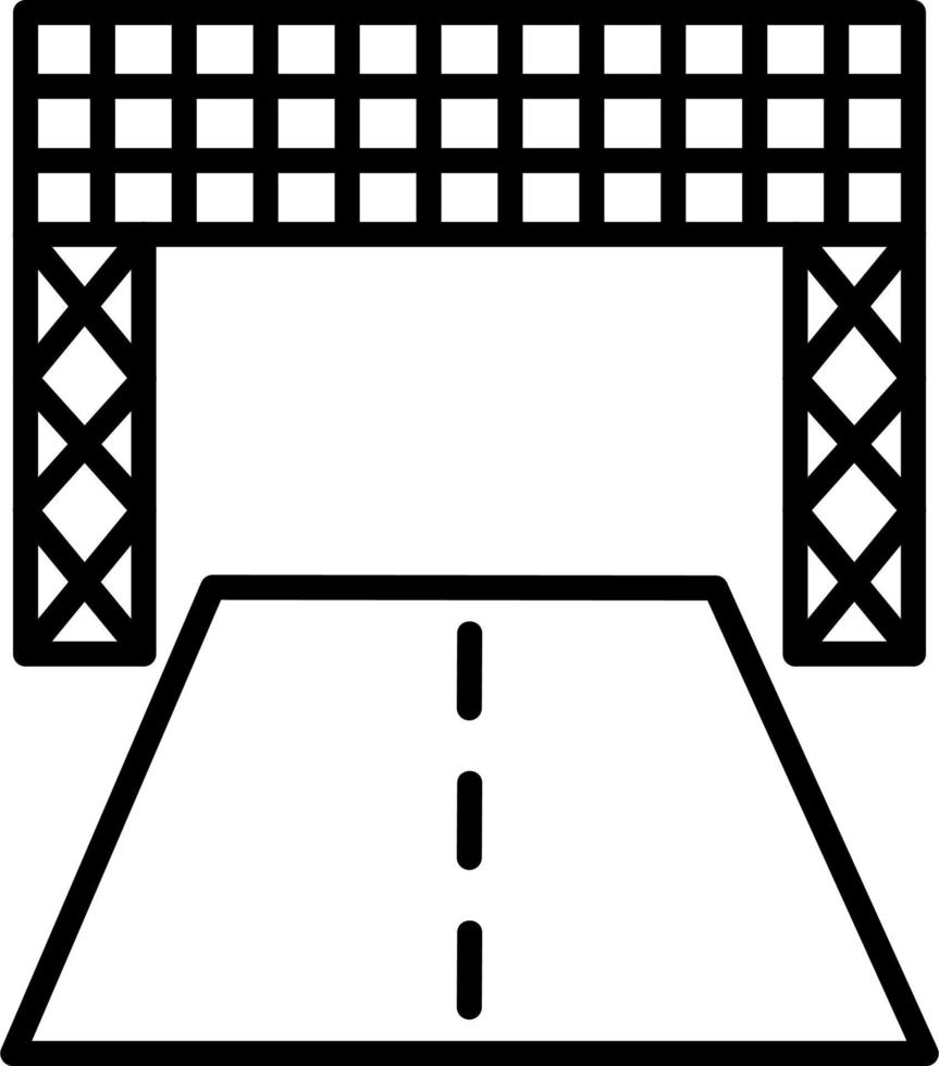 Rennstrecke Vektor Symbol