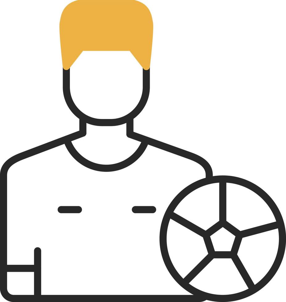 Fußballspieler-Vektor-Icon-Design vektor
