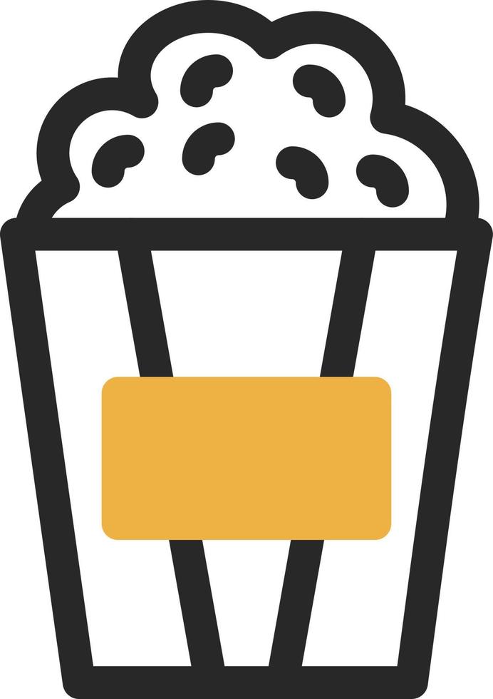 Popcorn-Vektor-Icon-Design vektor