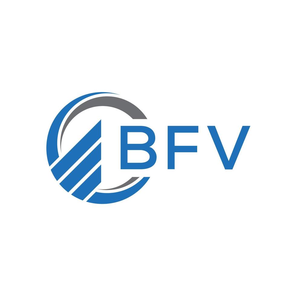 bfv eben Buchhaltung Logo Design auf Weiß Hintergrund. bfv kreativ Initialen Wachstum Graph Brief Logo Konzept. bfv Geschäft Finanzen Logo Design. vektor