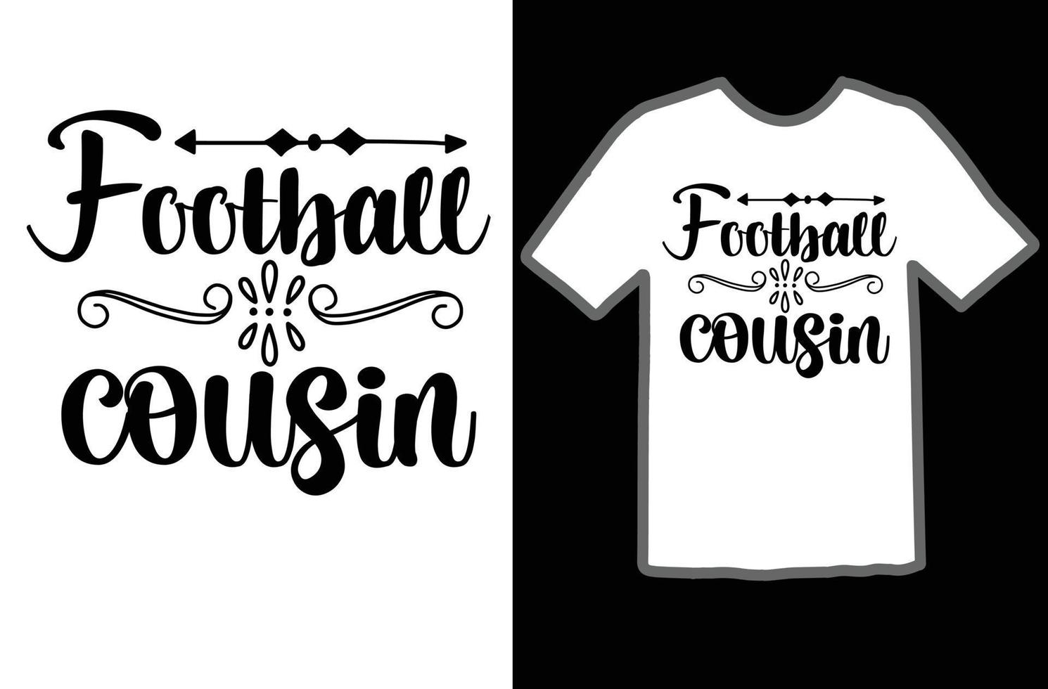 Fußball Cousin svg t Hemd Design vektor