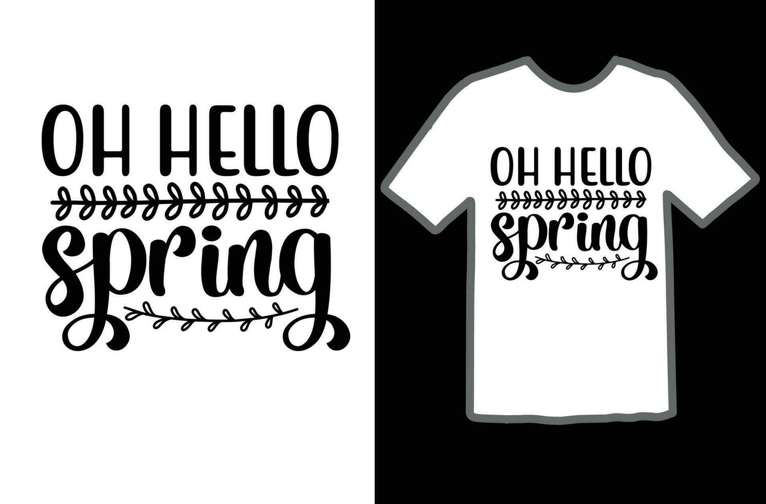 Oh Hallo Frühling svg t Hemd Design vektor