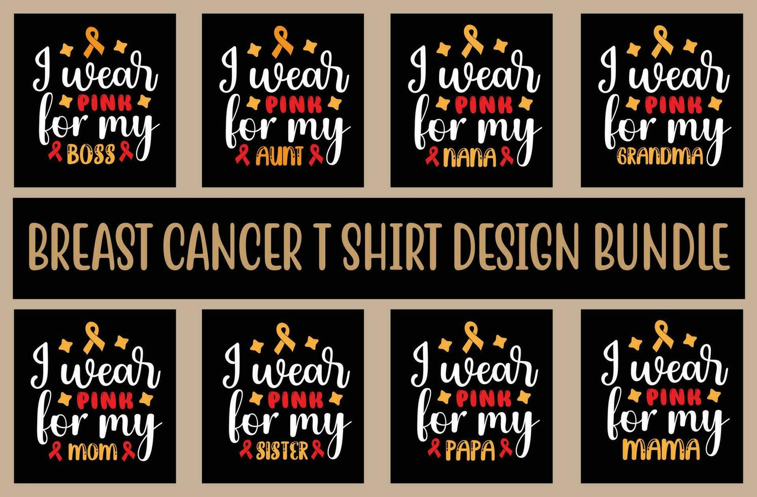 bröst cancer svg t skjorta design vektor