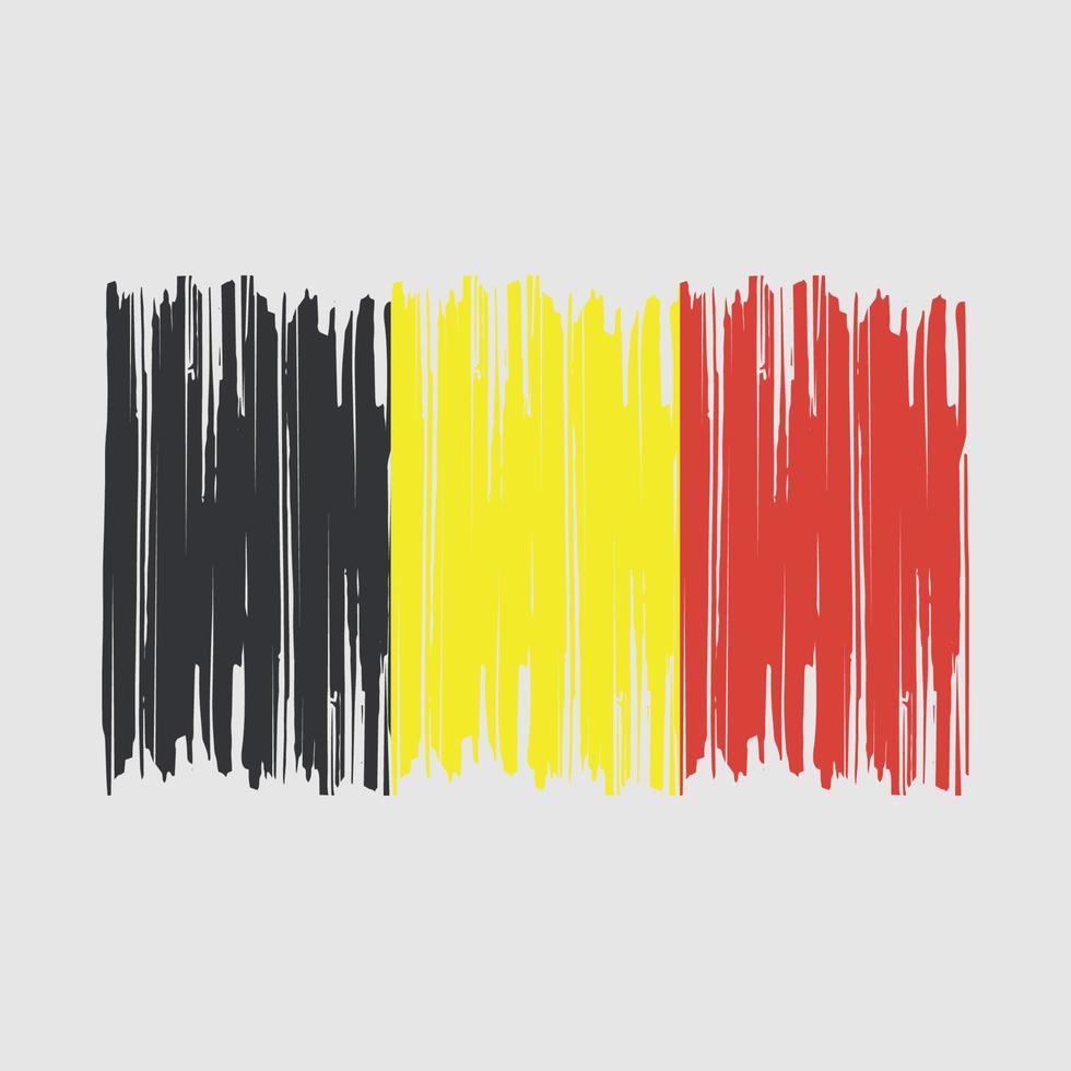 belgisk flaggborste vektor