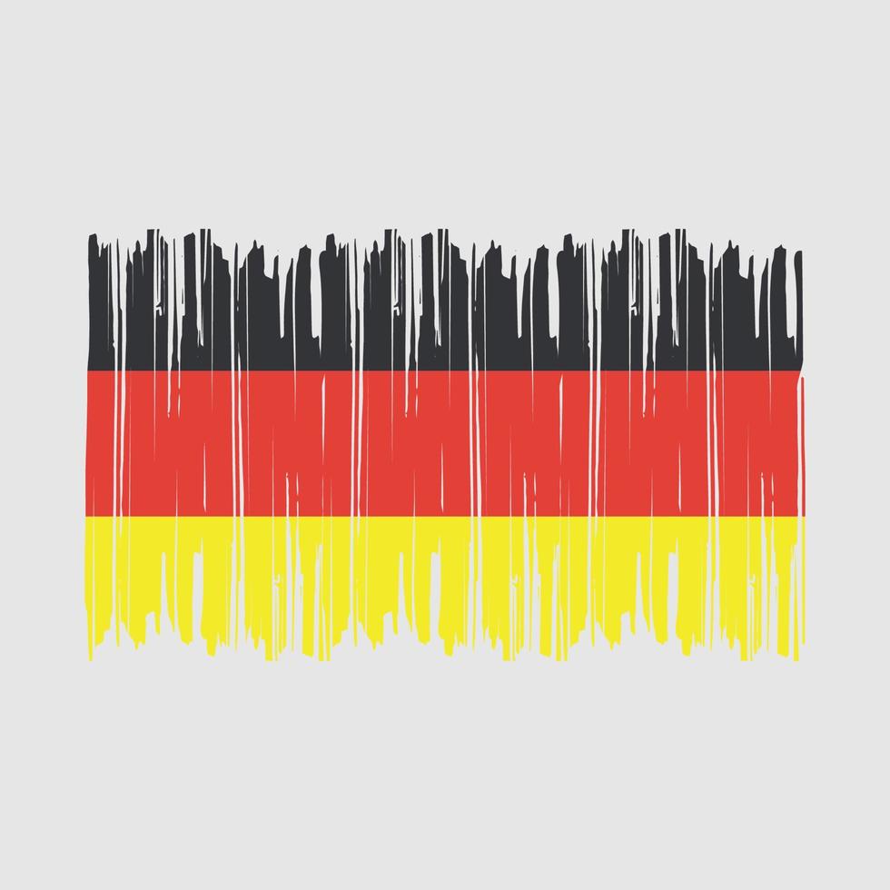 deutschland flagge bürste vektor