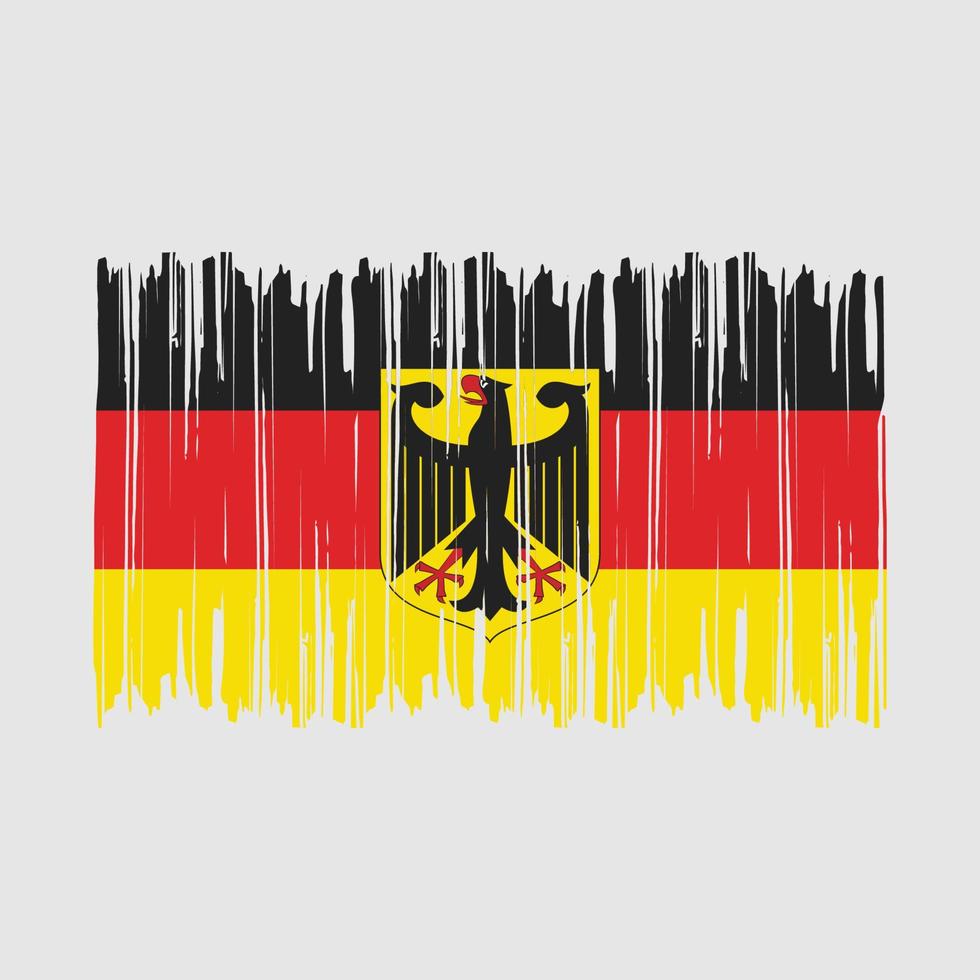 deutschland flagge bürste vektor