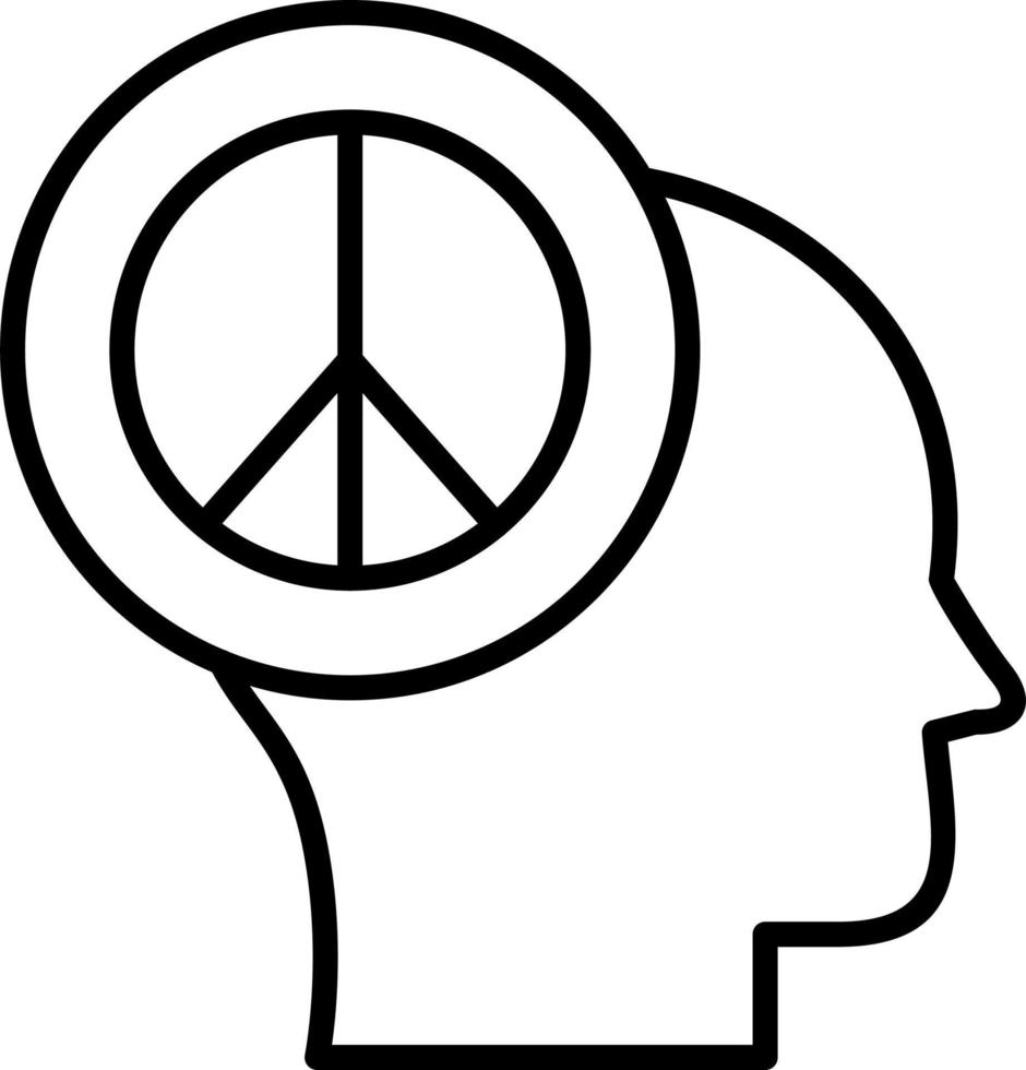 Frieden von Verstand Vektor Symbol
