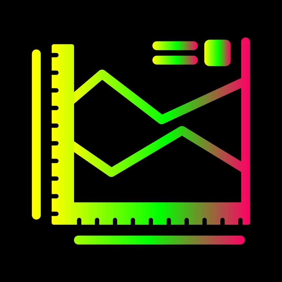 spline Diagram vektor ikon