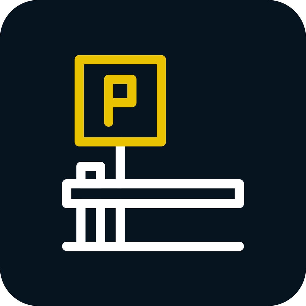 Parkplatz-Vektor-Icon-Design vektor